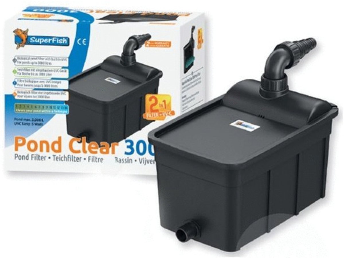 Superfish Pondclear Vijverfilter - Filters - 5 Watt 3000 Uv-C
