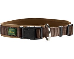 Hunter Klikhalsband Vario Plus Bruin&Caramel - Hondenhalsband - M-L 45-50x2.0 Cm