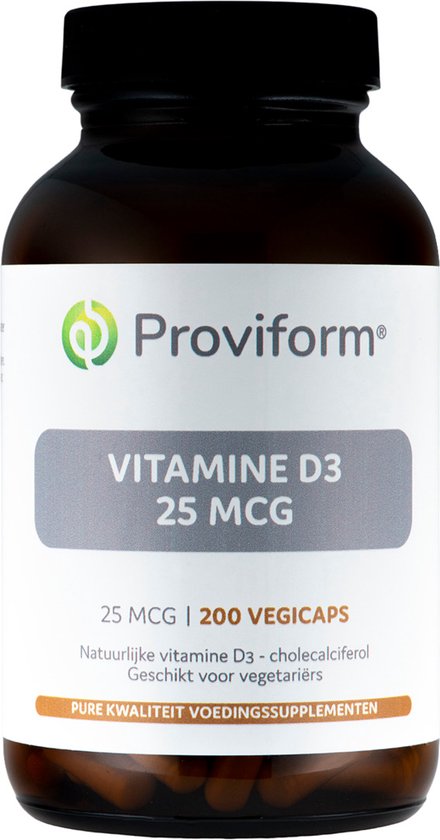 Proviform Vitamine D3 25mcg 200 Vegetarische capsules