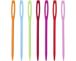 Knaak Stopnaalden Set - 20 Stuks - Kunststof - Voor Wol, Breien, Haken & Borduren - Stompe Punt - Verschillende Maten