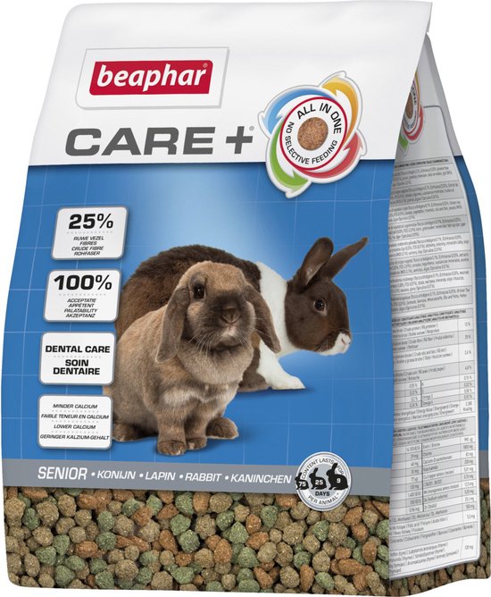 Beaphar care+ - Konijn - Senior - Anti-oxidanten - 1,5 kg