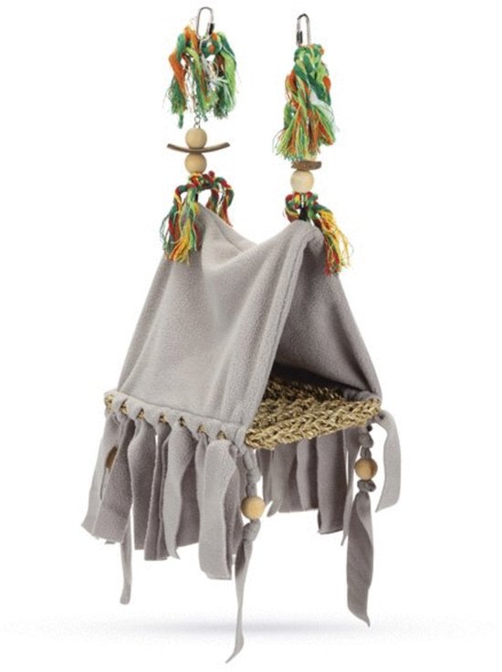 Beeztees Tent Ami - Accessoire Cage - 23x13x15 cm 125 g Grijs