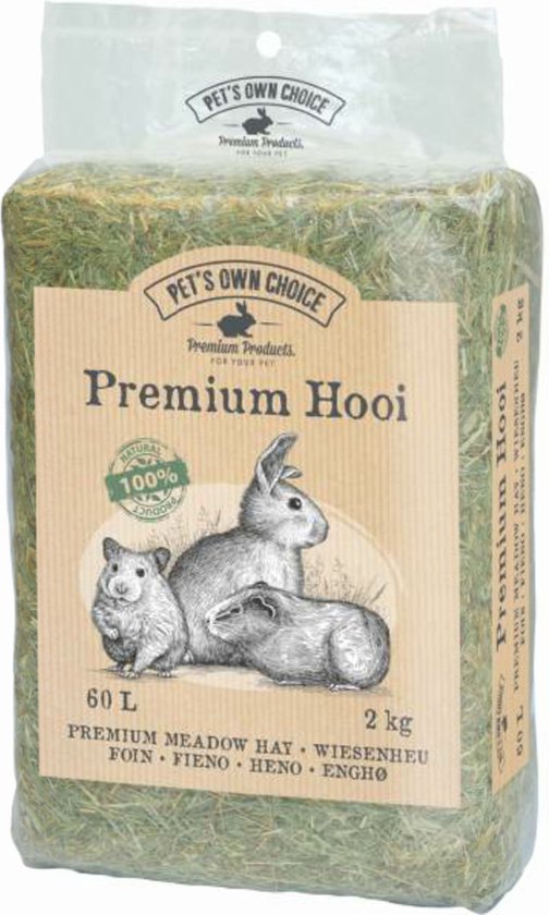 Pet's Own Choice Premium Hooi - Ruwvoer - 2 kg