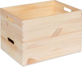 Combinaison HAUDT® - 2x caisses empilables 40 x 30 x 13 cm - naturel - caisses - rangement