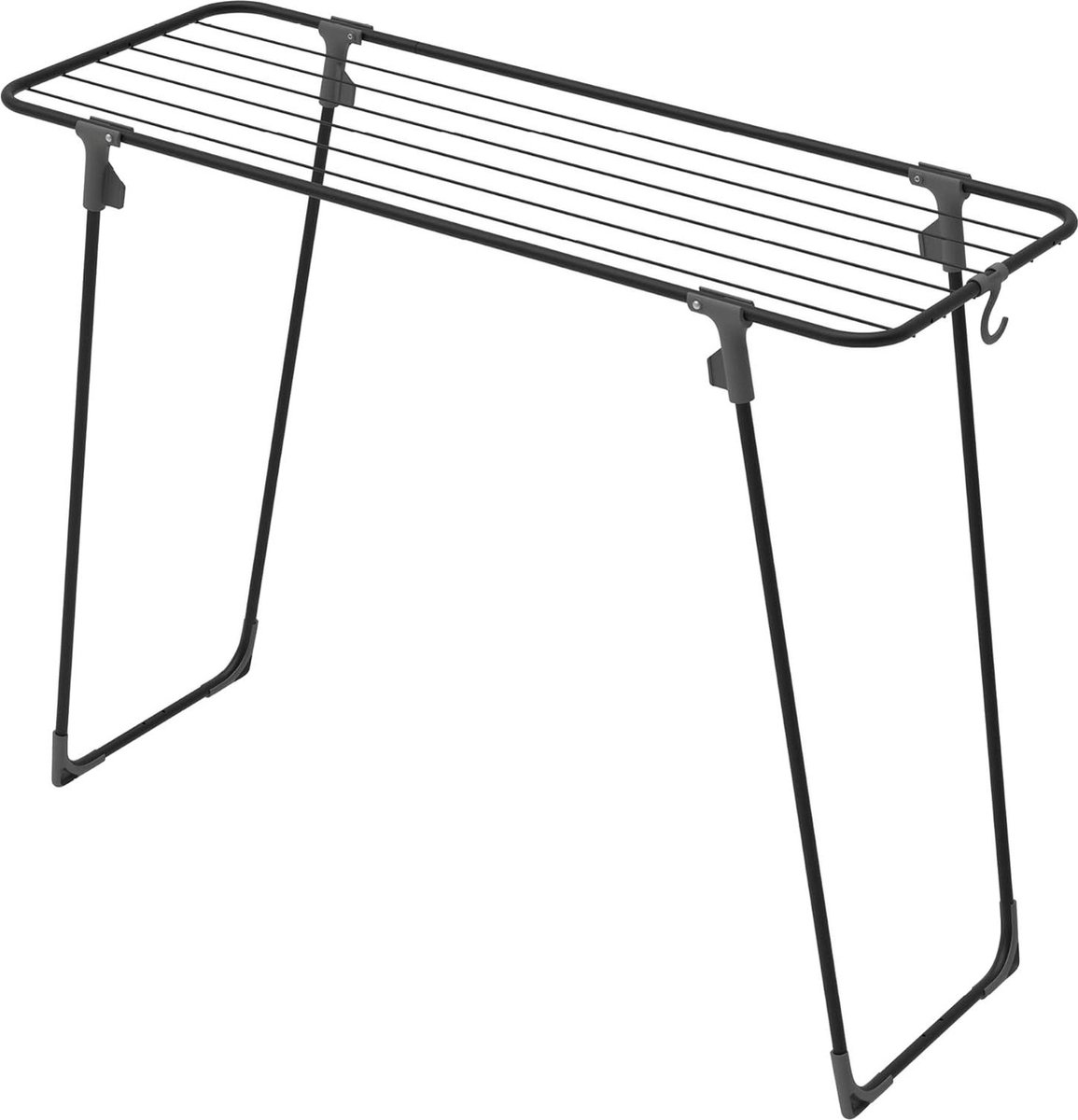 Goedkoopste Wasrek Nano - haken voor opbergen - 9 m droogoppervlak - design kwaliteit (zwart