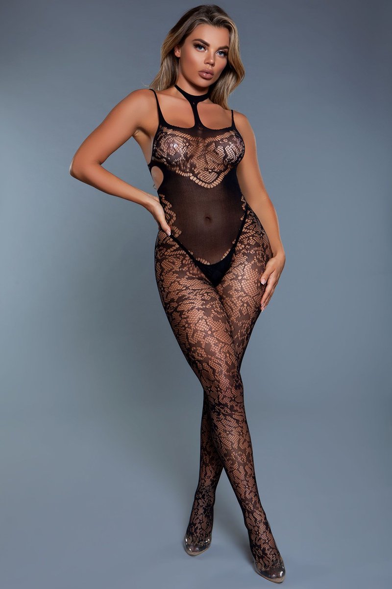 Goedkoopste Be Wicked - Midnight Desire - Bodystocking - Zwart - One Size