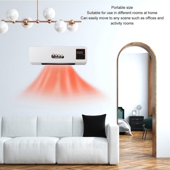 Wandmontage Air Conditioner en Heater Combo, Snelle Verwarming, Wandmontage Hvac Systeem, Slimme Air Conditioner, Badkamer en Slaapkamer Wall Ac Eenheid