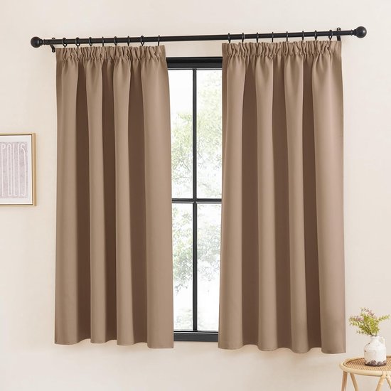 Foto: Verduisterend gordijn blackout curled 140 x h 160 cm