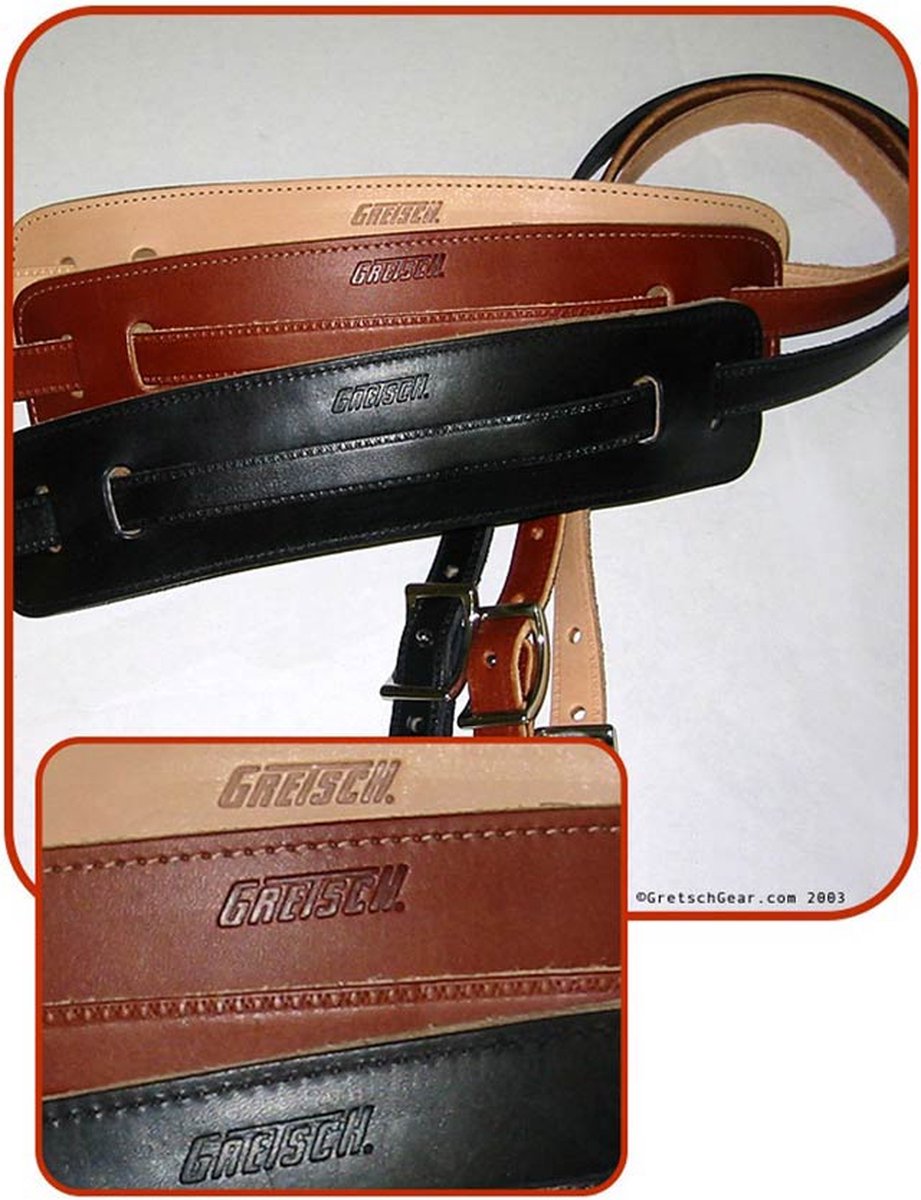 Gretsch 9220664021 gitaarriem, vintage, naturel