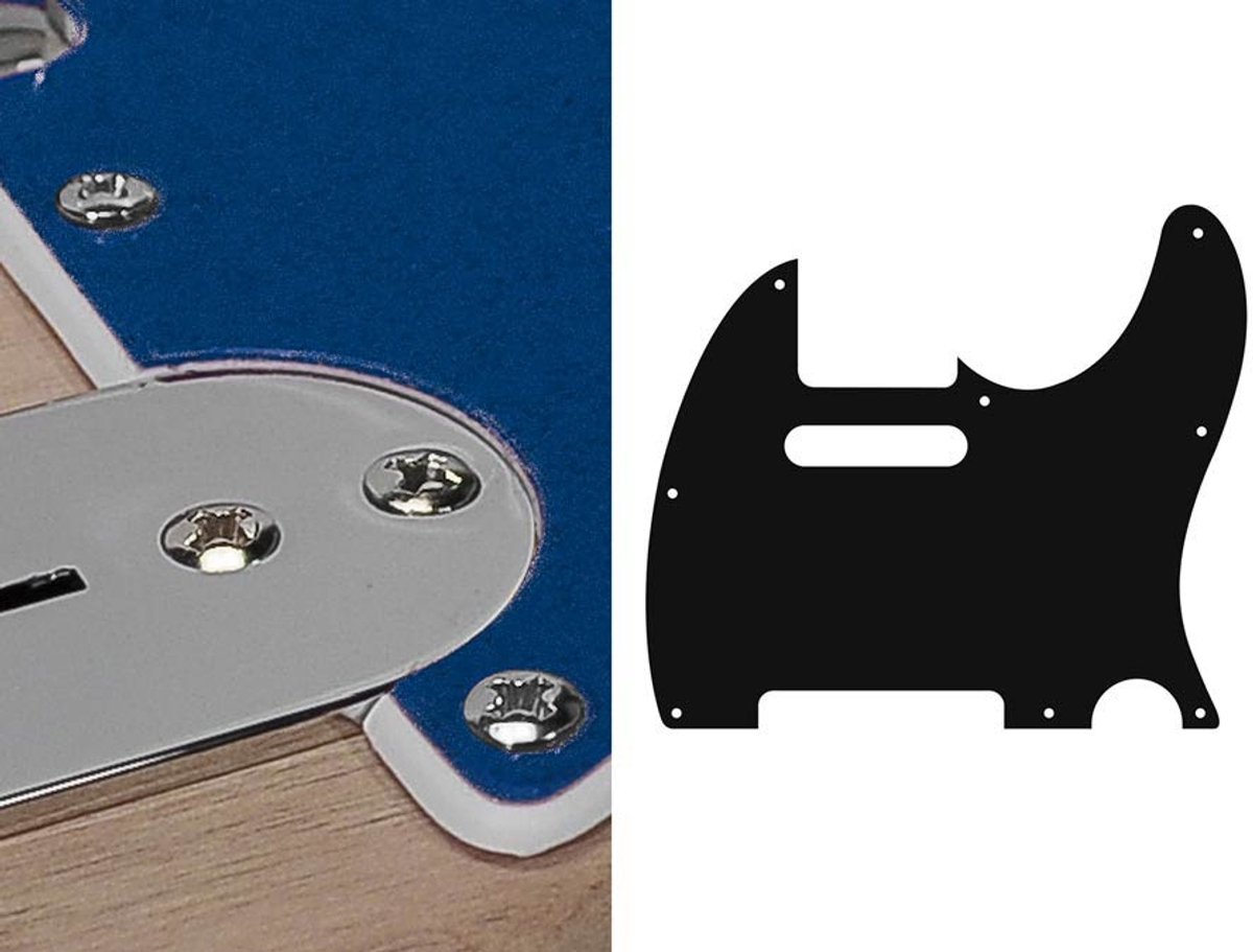 Boston TE-210-SBU pickguard, Teaser, standard, 2 ply, sparkling blue