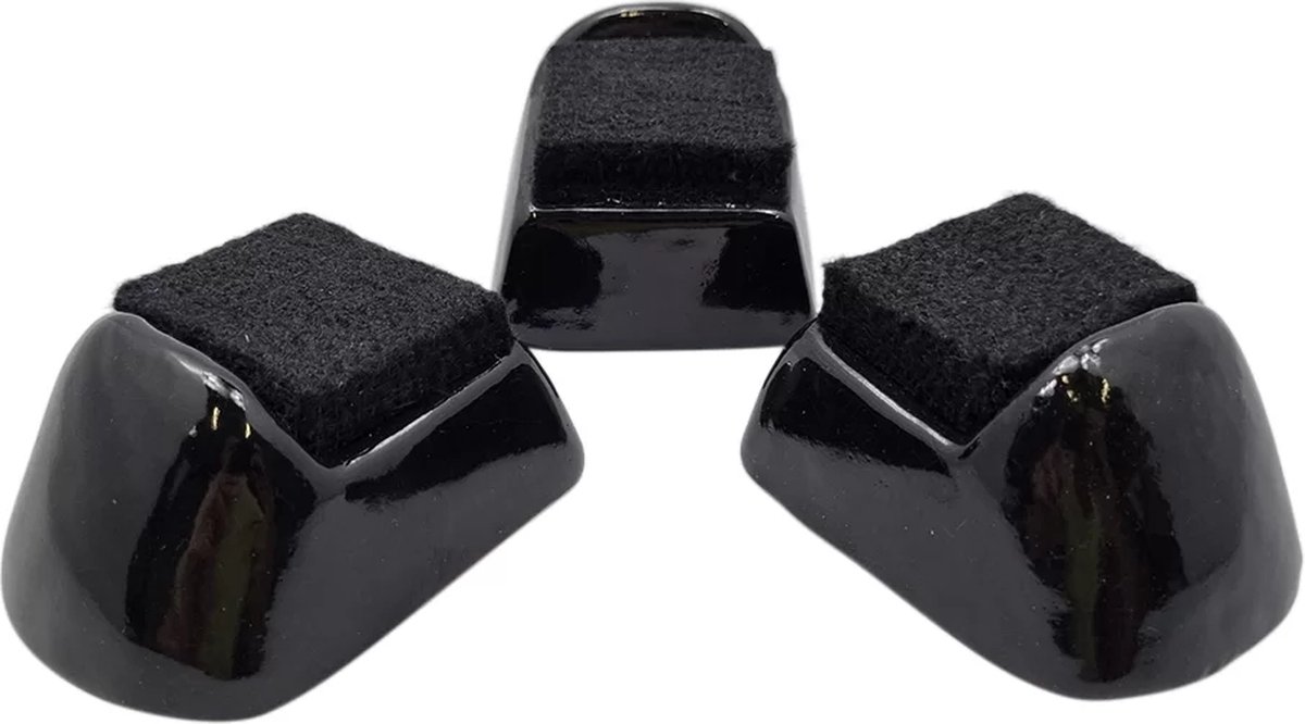 Kamado Essentials - Kamado Voetjes - Keramische voetjes - Set 3 stuks - Zwart