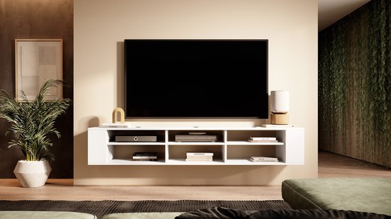 Mur Selsey - RTV 175 cm - Wit