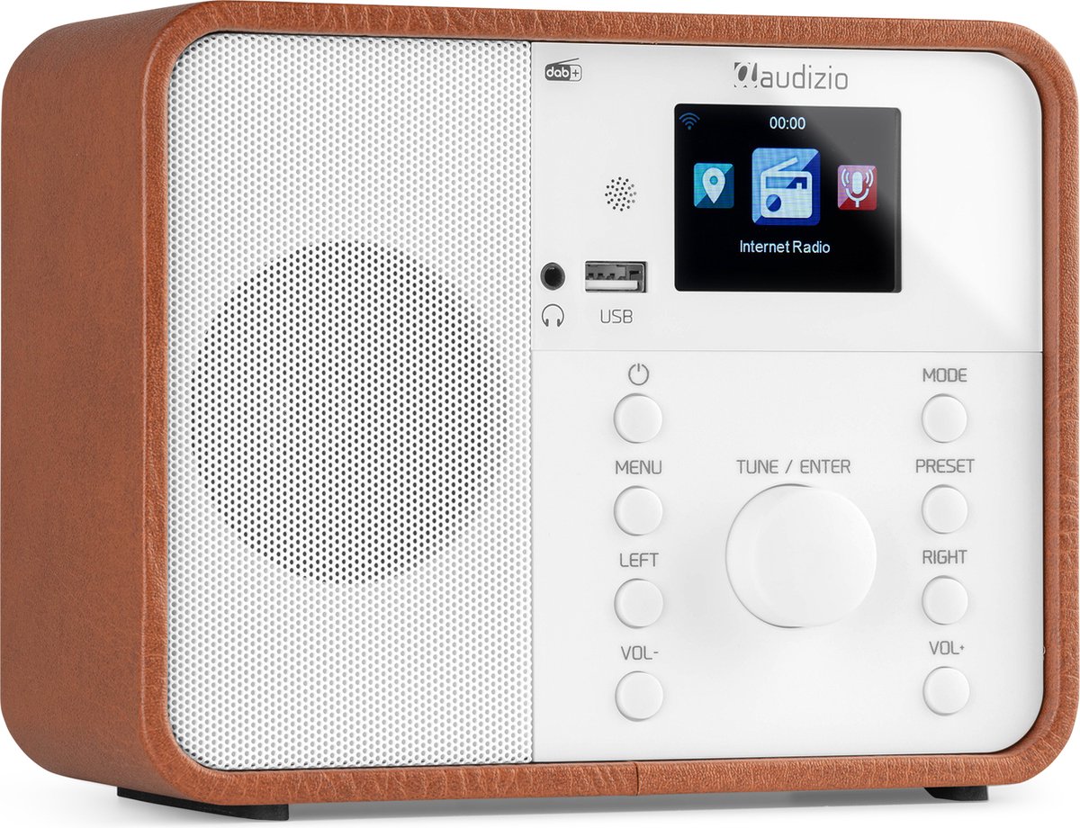 AUDIZIO Nardo - DAB+/FM en internetradio DAB radio Wit