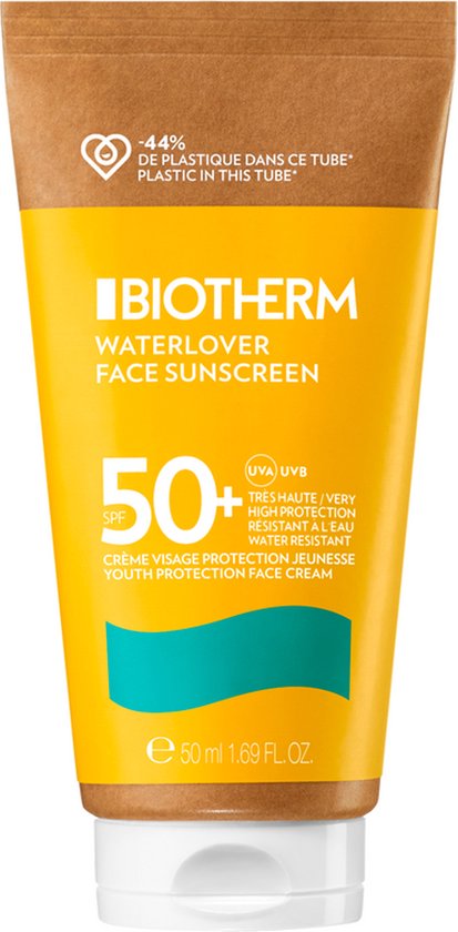 Biotherm Waterlover Crème solaire SPF50 visage - pour prévenir le photovieillissement - 50ml