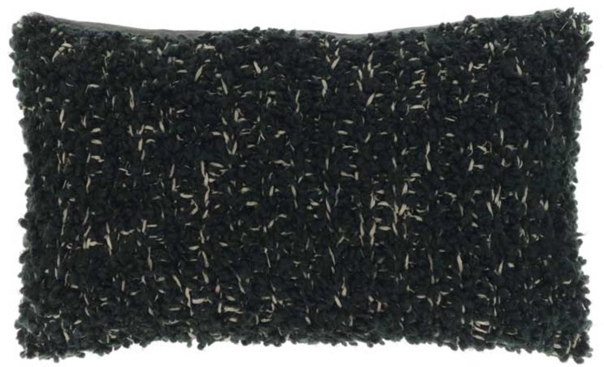 Unique Living D- Unique Living | Kussen Joey 40x60cm black | Kussen woonkamer of slaapkamer Zwart