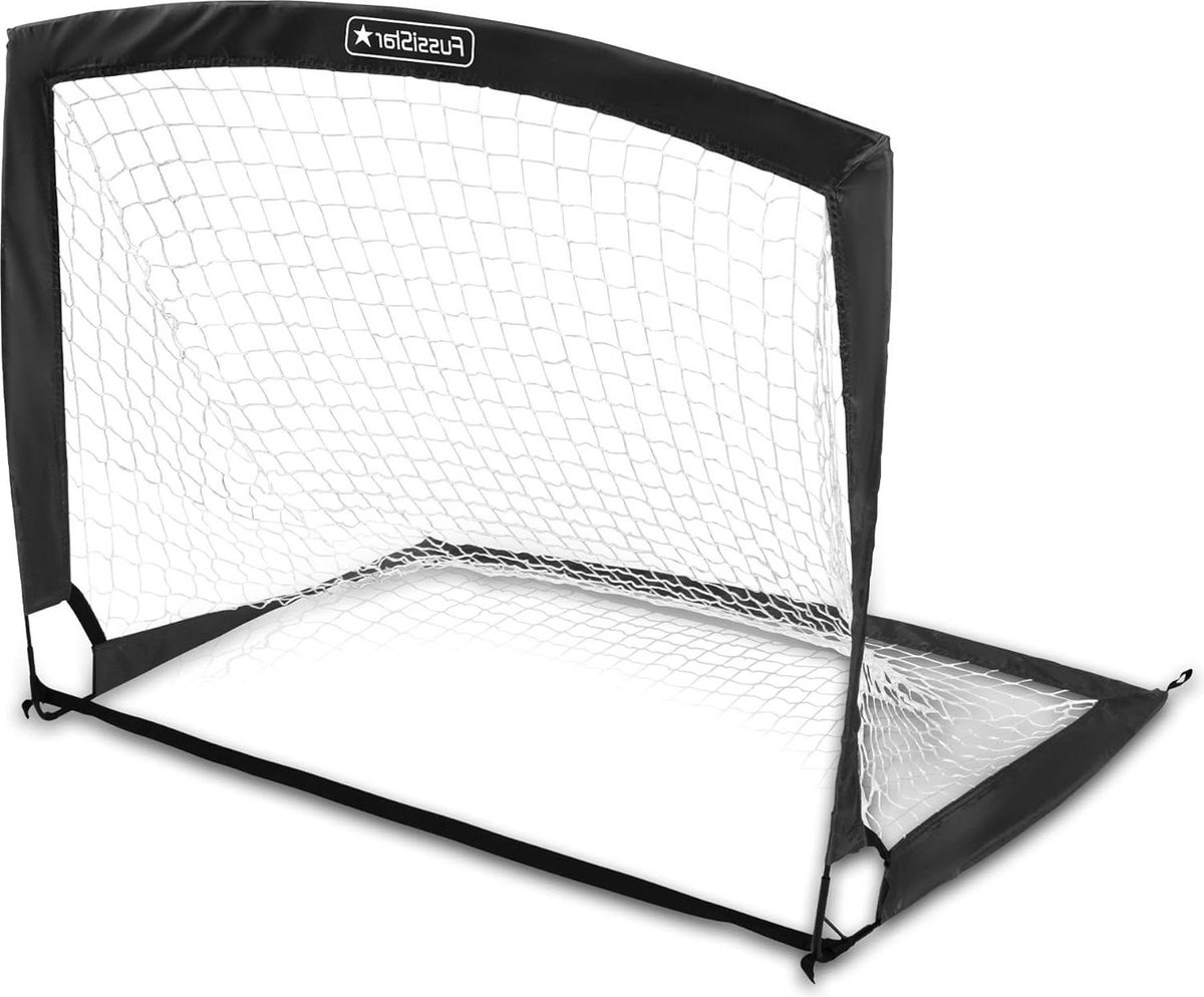 Opvouwbaar klein stabiel voetbaldoel voor kinderen - afmeting 120 x 90 cm - buiten in de tuin - cadeau voor voetballiefhebbers - jongens en meisjes