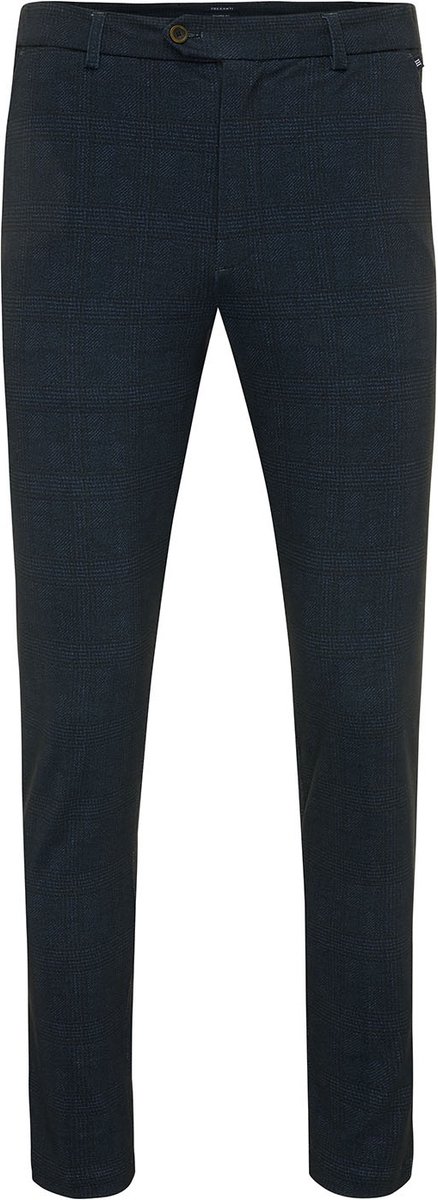 DIMITRI Trouser with check Navy (TRPAIE152 - 803)
