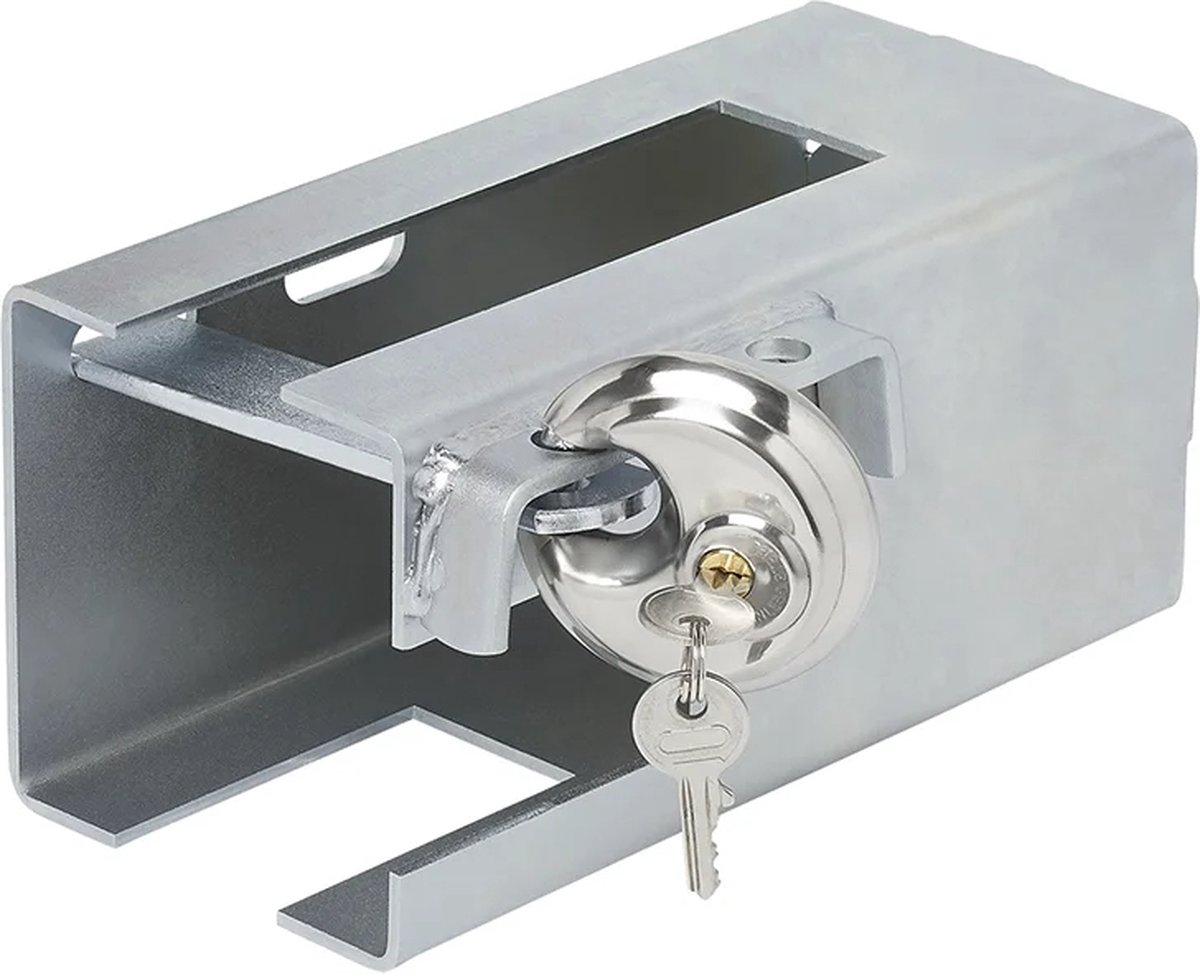 VCTparts® Universele Aanhanger Koppelingsslot 110x110mm Metaal met Discusslot