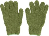 Planten afstof handschoenen groen - Microvezel