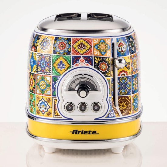 Ariete 0156/05 Vintage Broodrooster 4 Sleuven 1630 Watt 6 Standen Blauw 549980057
