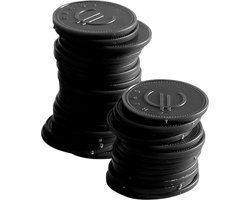 BarUp - Consumptiemunten - Zwart - 100 st. - Ø25mm