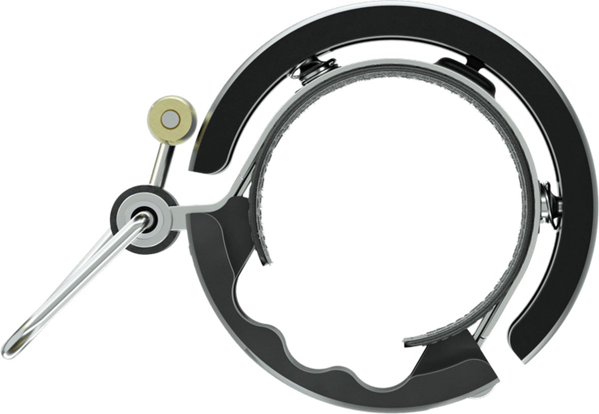 Knog Oi Luxe Large fietsbel - CNC gefreesd aluminium - zwart