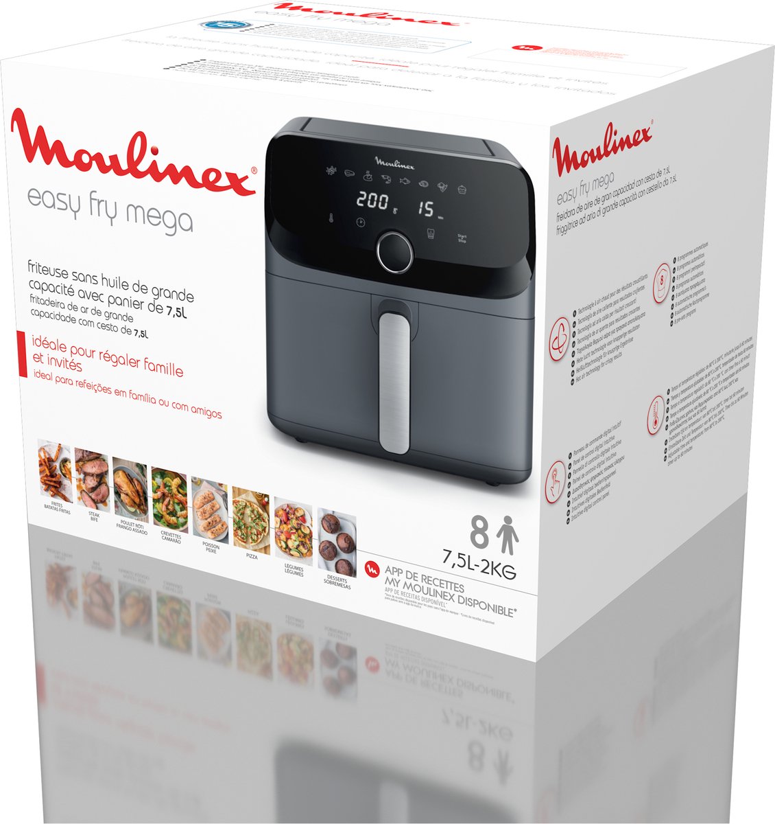 Moulinex Easy Fry Mega Friteuse à Air EZ855D