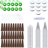 PORFOYO Hydroponic Plantensysteem, Hydrocultuursysteem Voor Indoor Tuin Met 121 Hydrocultuursets 30 Groeisponzen Plantenmanden En Kiemkappen Complete Kweekaccessoires Plantenteelt 3620949281