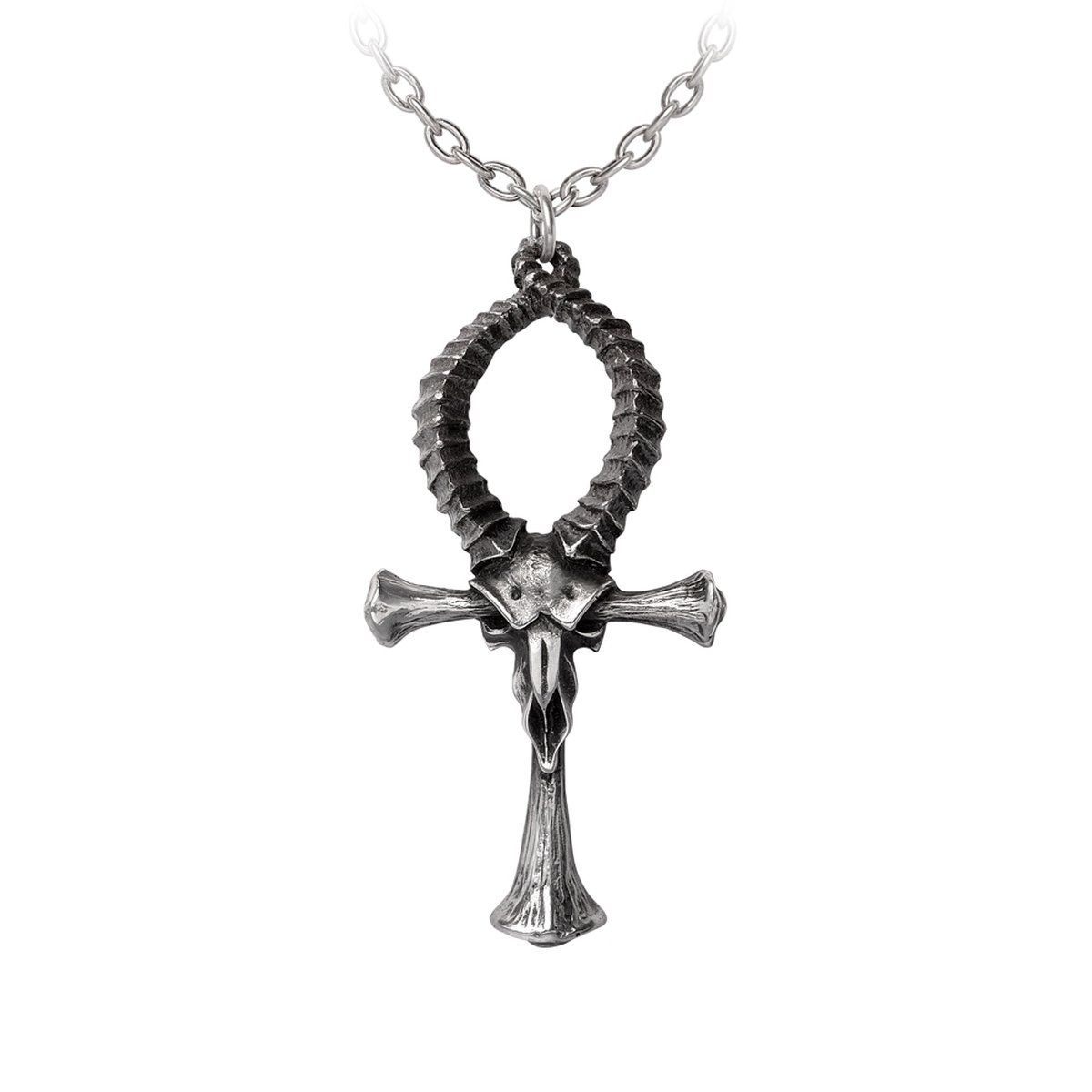 Goedkoopste Alchemy - Ankh of Ammon Ketting - Zilverkleurig