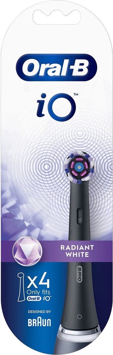 Oral-B iO Radiant White 4 stuk(s) Zwart