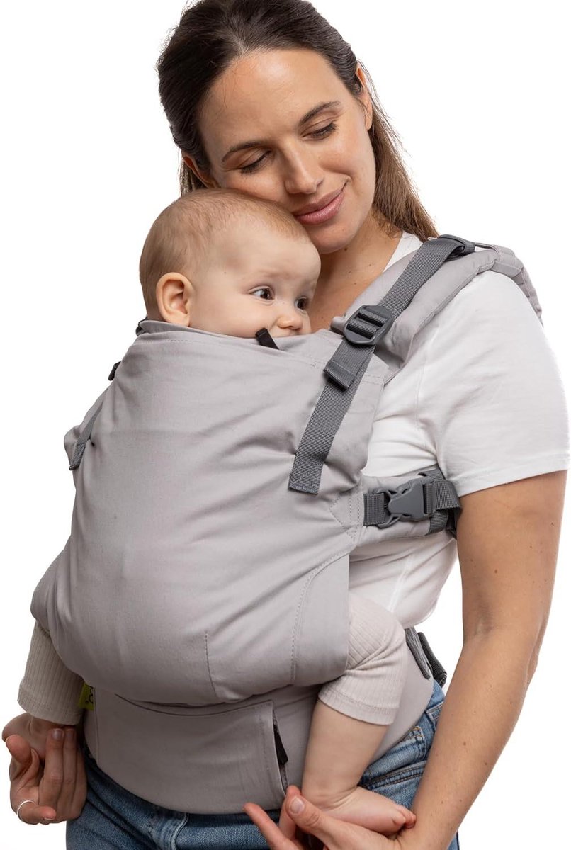 Boba X Babydrager vanaf de geboorte tot peuters, gecertificeerde heupvriendelijke babydrager, verstelbare babydrager voor pasgeborenen vanaf de geboorte, babydrager voor kleine tot grote kinderen