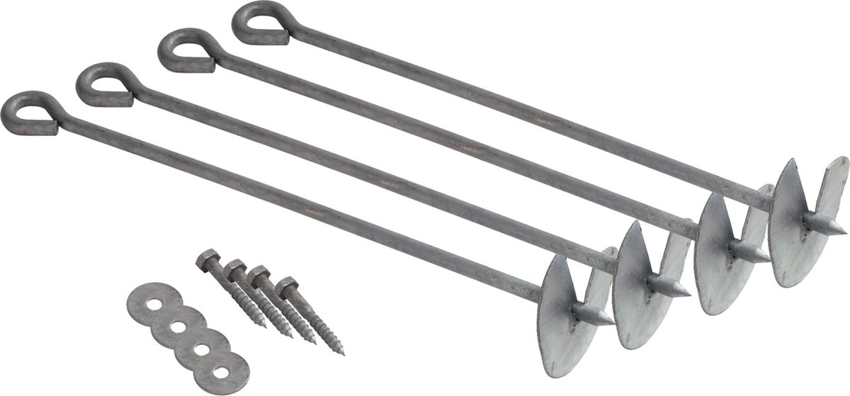 AXI 4-delige verankeringsset voor Speelhuisjes en Speeltoestellen - Speeltoren accessoires — afbeelding 2