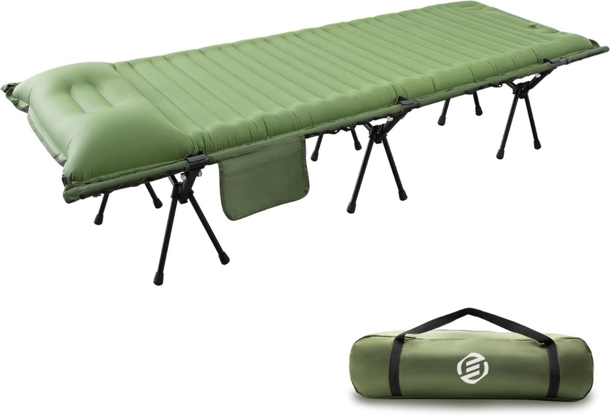 Equivera Veldbed - Kampeerbed - Veldbedden - Veldbed Kamperen - Kampeermatras