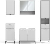 Vicco Badkamermeubelset Eliza, Wit, 5-delig