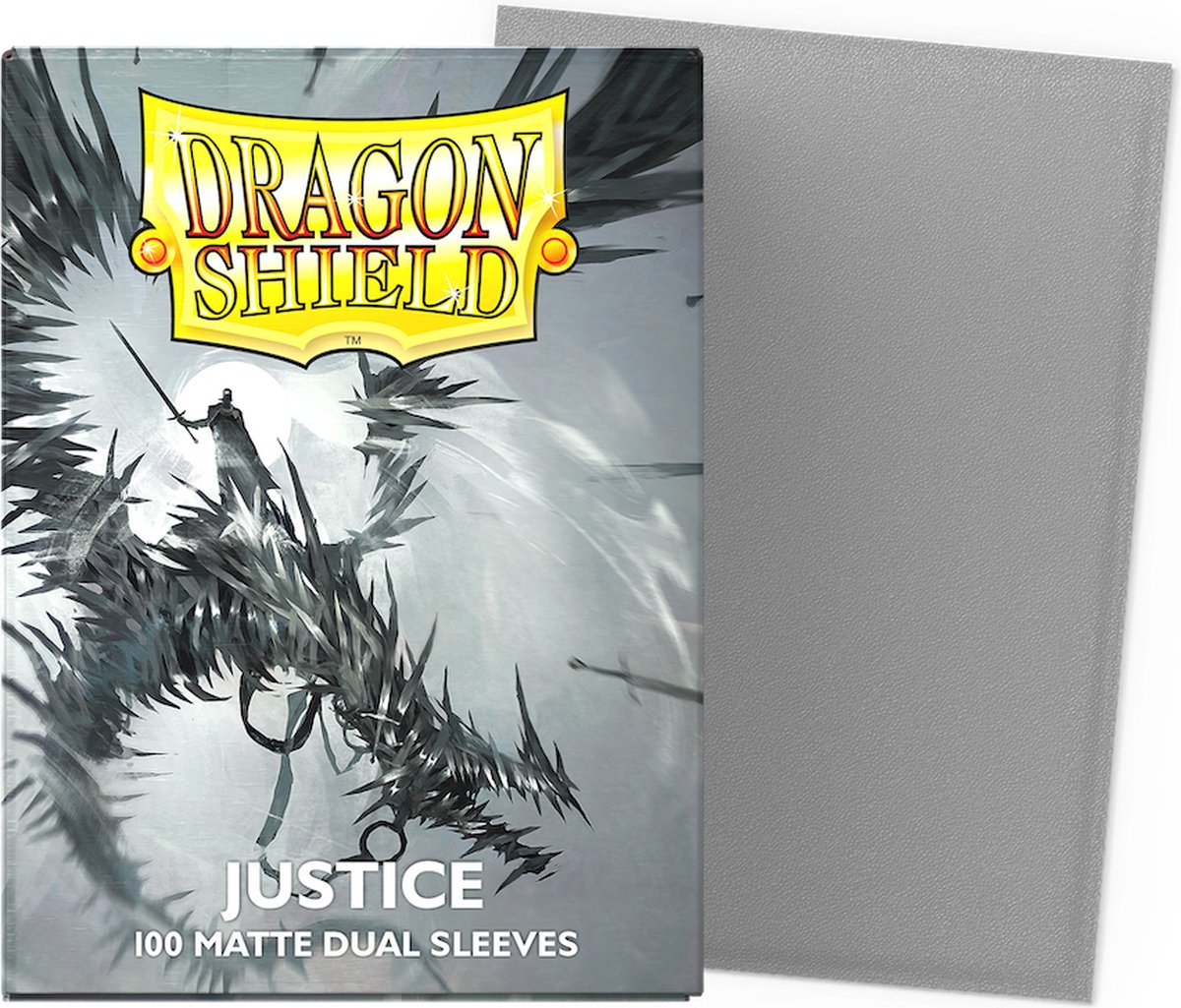 Dragonshield Box 100 Dual Matte Sleeves 'Justice'