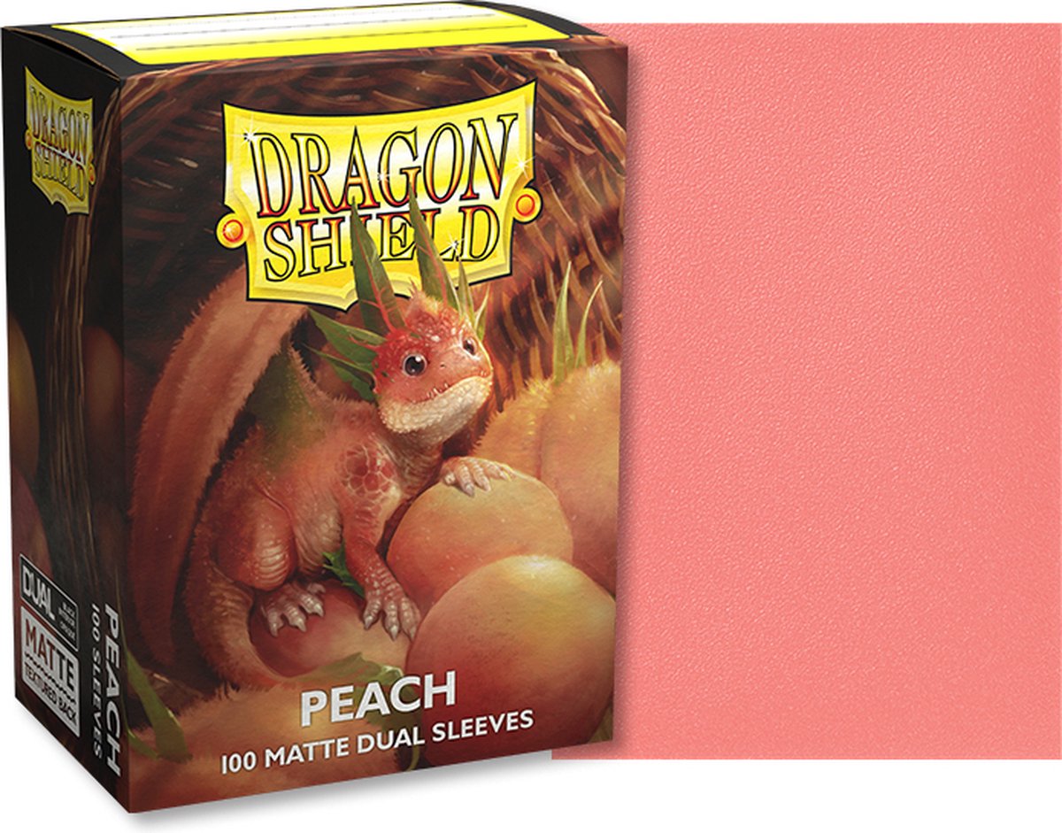 Dragon Shield – Matte Dual Sleeves Peach 100x