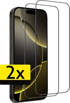Protecteur d'écran - Convient pour - iPhone 16 Pro - Protecteur d'écran en Glas Full Cover - Protecteur d'écran adapté pour iPhone 16 Pro Protecteur d'écran Full Cover - 2 pièces