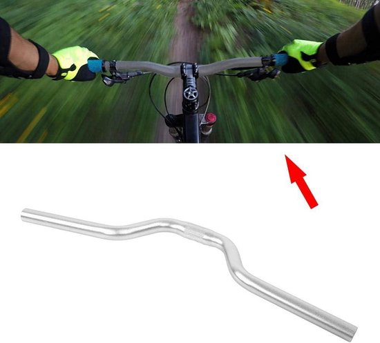Aluminium Fixed Gear, Bar Stuur Fietsstuur 25.4, Kinderfiets Road Recht 25.4 Mm * 520 Mm (goud) (Zwart