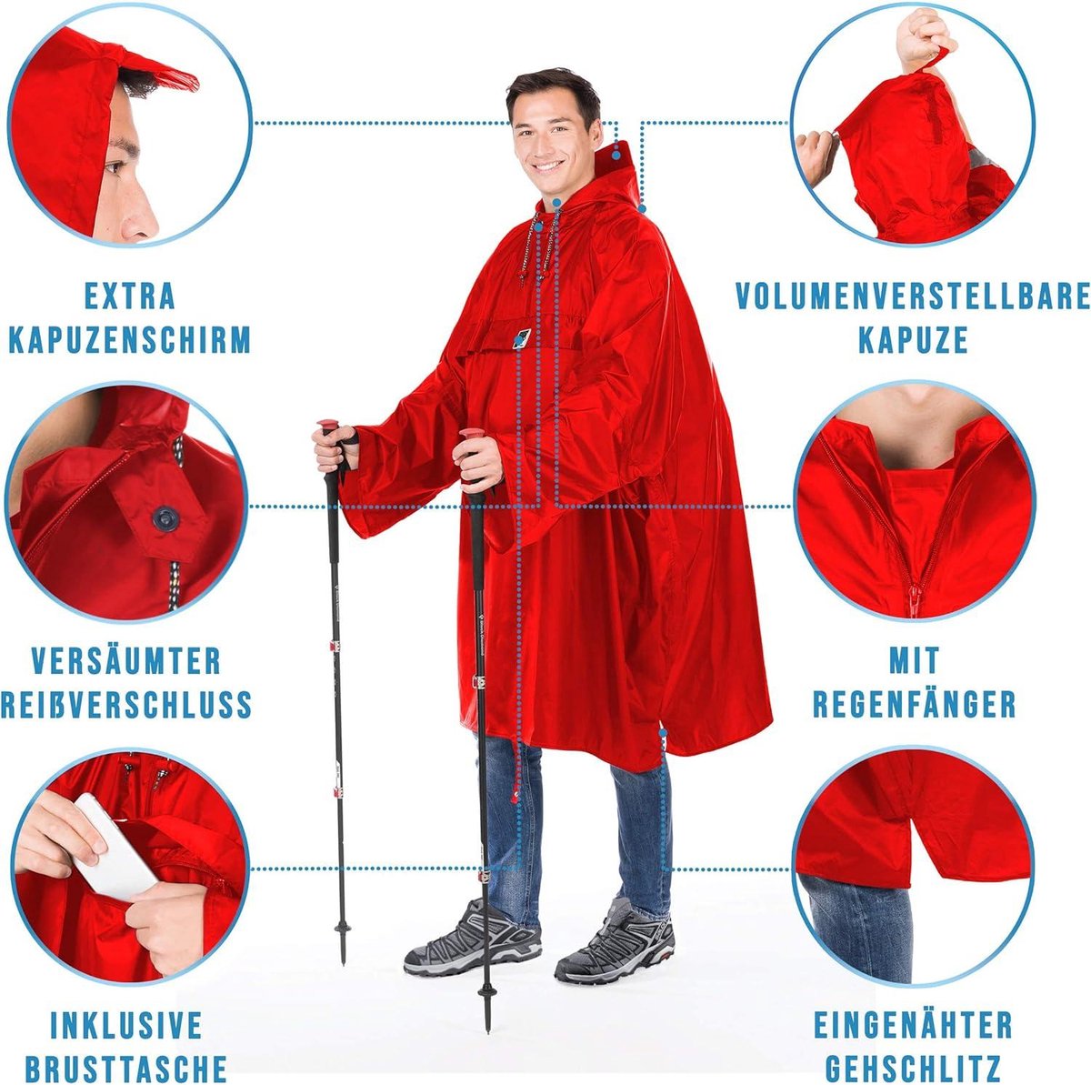 Regenponcho met klep Regenponcho's kopen? Bekijk en vergelijk een groot aanbod voor de laagste prijs