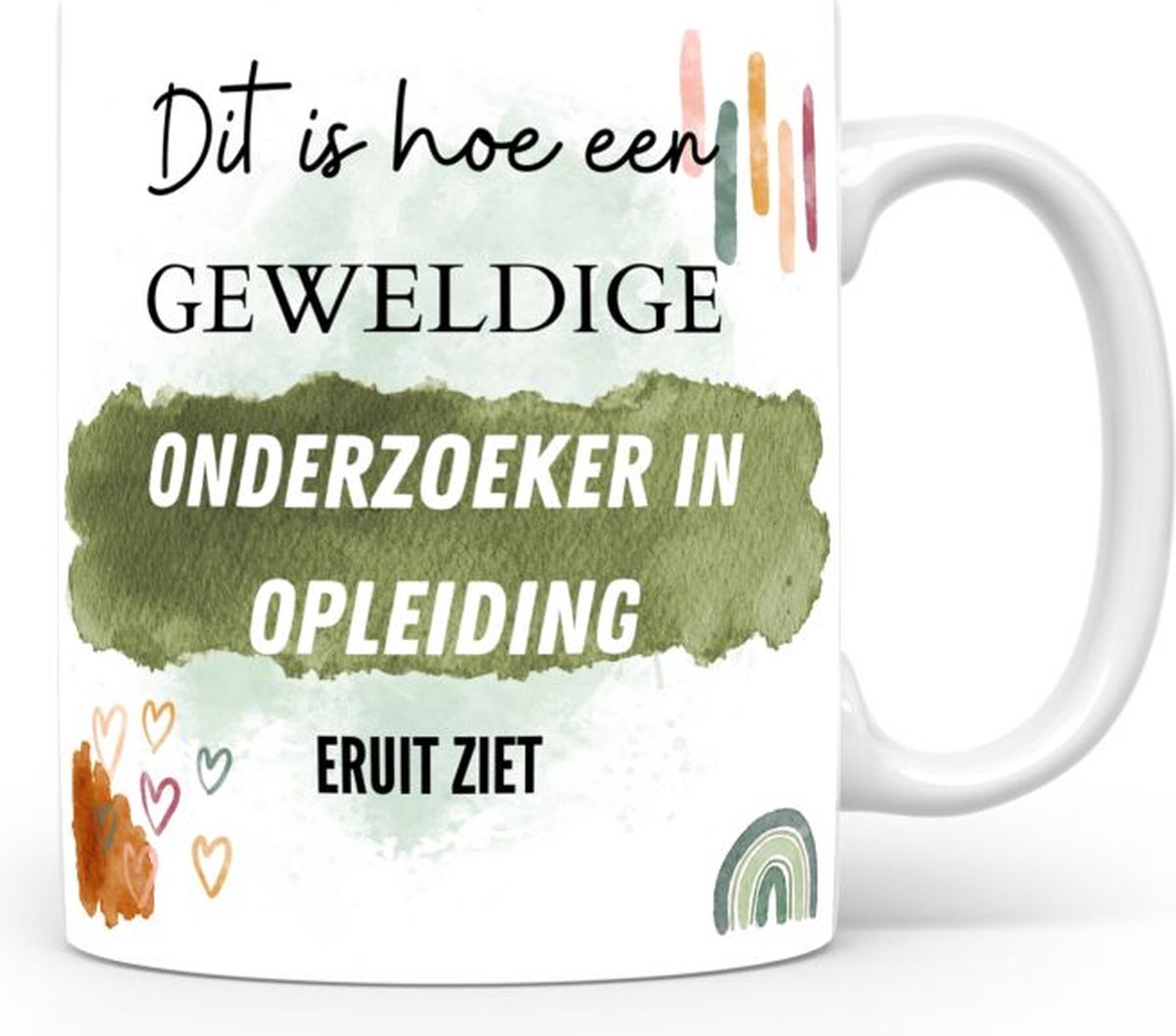 Mok bedrukken met beroep Onderzoeker in opleiding