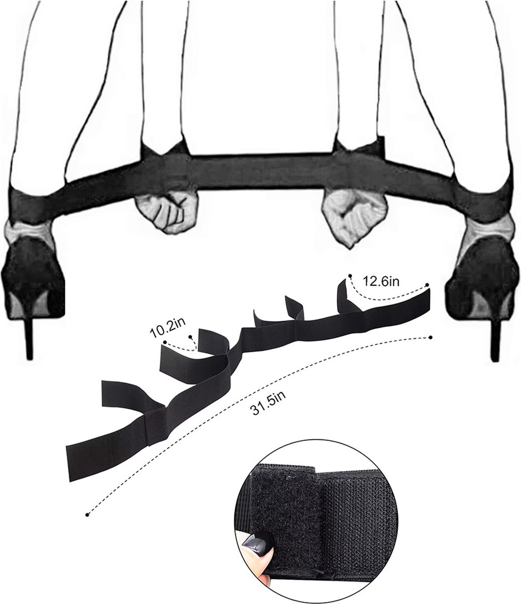 Goedkoopste CHPN - Handboeien- Enkelboeien- Boeienset voor volwassenen - Seksspeeltje - Seks attributen - Bondage - Handcuffs - Zwart