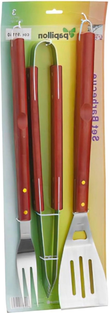 3-delige Barbecue Set Bruin BBQ-accessoires