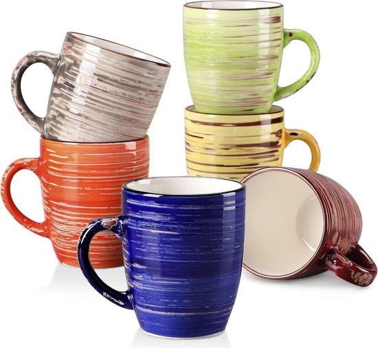MÄSER Prospero 931941 Premium koffieserviesset voor 4 personen in gastronomie-kwaliteit, 12-delig modern koffieservies in unieke vintage stijl, wit, duurzaam porselein