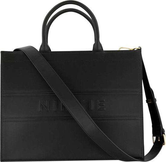 NIKKIE Mayda Logo Shopper Black bol
