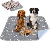 Vet Bed - Zwart met Pootjes - Antislip Hondenmat