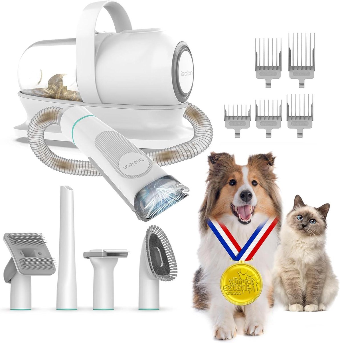Pro vachtverzorgingsset voor huisdieren - scheermachine voor honden en katten - professioneel lang haar - hondenborstels - verzorgingstools Hondentondeuse