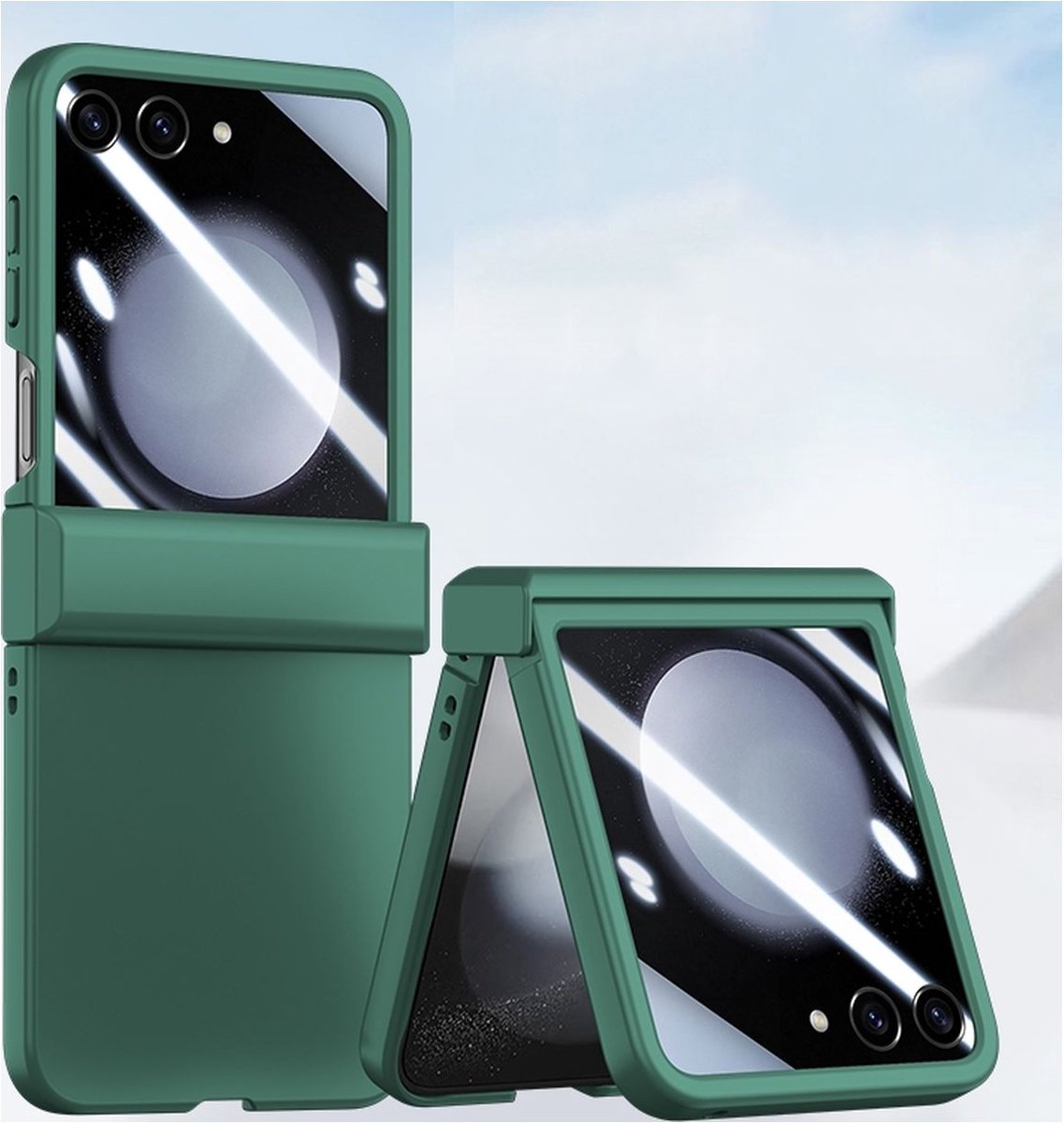Mobigear Hoesje geschikt voor Samsung Galaxy Z Flip 6 Telefoonhoesje Hardcase | Mobigear Colors Backcover | Galaxy Z Flip 6 Case | Back Cover - Groen