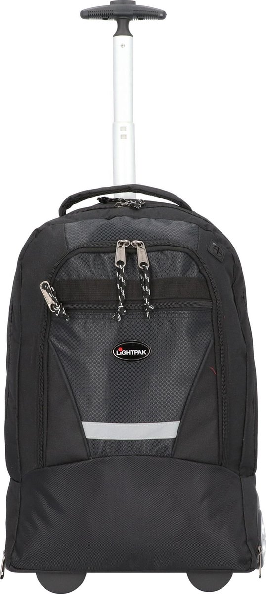Lightpak - Rugzaktrolley - Master - zwart nylon - 48,5 x 38,5 x 18 cm - JU-46005
