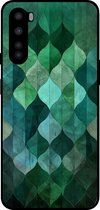 Smartphonica Telefoonhoesje Geschikt voor OnePlus Nord met groene bladeren opdruk - TPU backcover case green leaf design - Groen geschikt voor OnePlus Nord