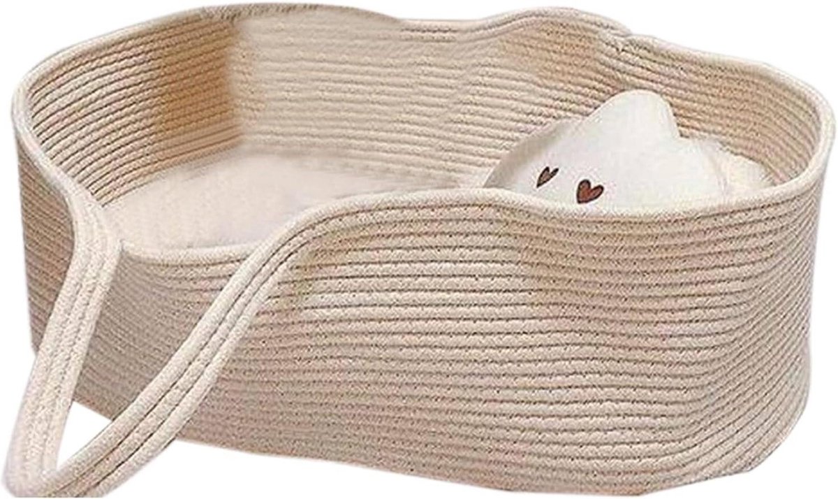 Goedkoopste Pasgeboren Mand Bed - Handheld Moses Baby Bed - Katoen Touw Draagbaar Baby Bed - Carrycot Voor Uitje Reizen